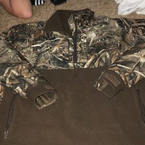 Camo half zip Sherpa